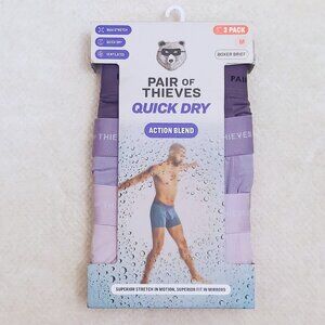 Pair of Thieves Men's Quick Dry Boxer Briefs 3pk Lavender M